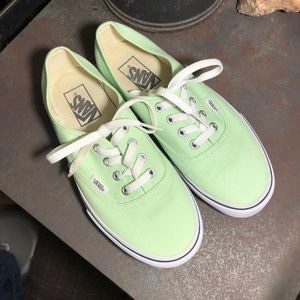 Pastel Green Vans
